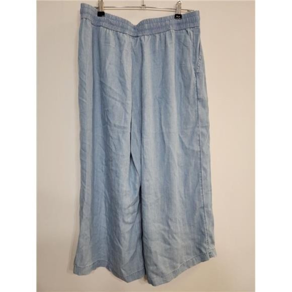 LOGO LORI GOLDSTEIN, Wide Leg Capri, Size Medium - Picture 3 of 4